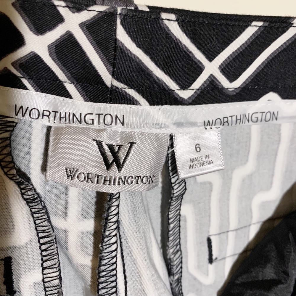 🌸 WORTHINGTON Abstract Print Slacks/Pants - Picture 5 of 7
